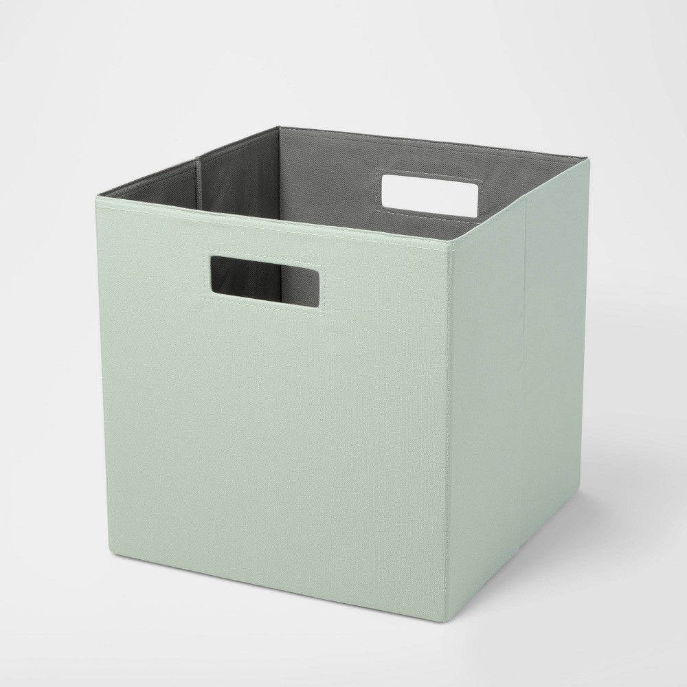 13" X 13" Fabric Bin Light Green - Brightroom: 13 Inch Storage Cube, Decorative Storage, No Assembly Required - Bellso